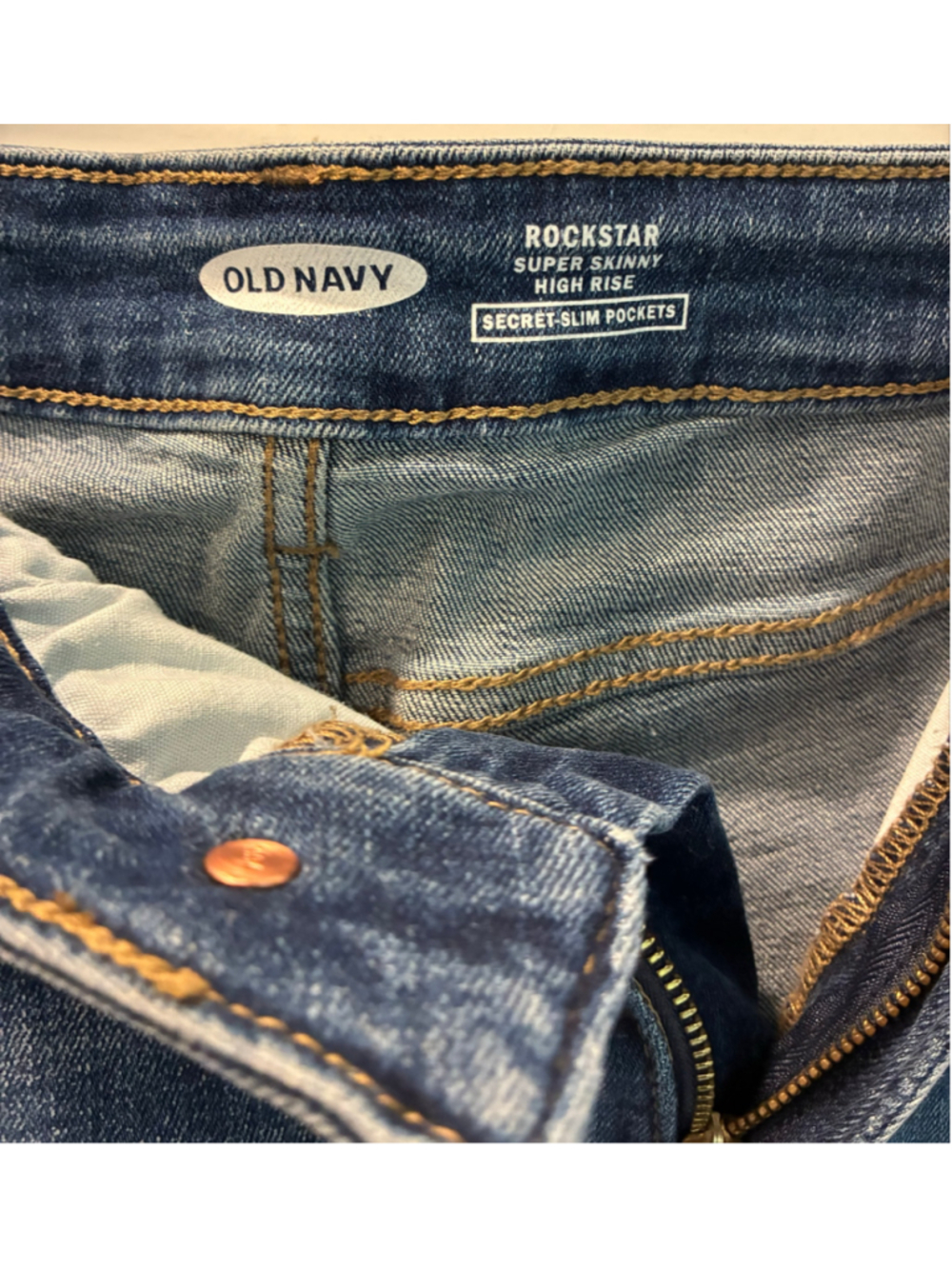 Old Navy Rockstar Super Skinny Jeans Size 12 Blue - Picture 3 of 5